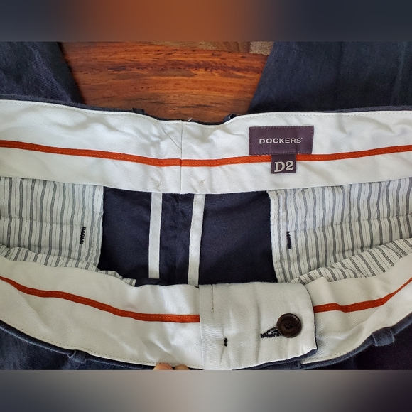 Dockers Men's Dress Pants, Blue, 36 Waist 32 Length, Zipper Back Pockets - Picture 3 of 5